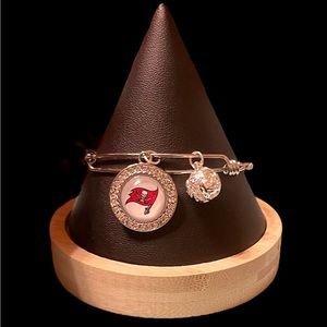 COPY - Charm Bracelet with NFL football, MLB baseball or College team charm